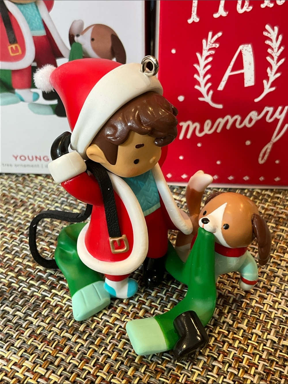 Hallmark Holiday Young Santa Ornament NWT